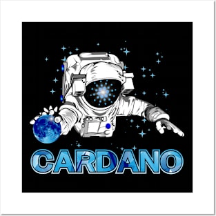 Cardano, ADA, HODL, to the moon, blockchain Posters and Art